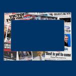 Obama Wins Re-Election Newspaper Magnet Frame magnetic frames