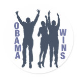Obama Wins Stickers