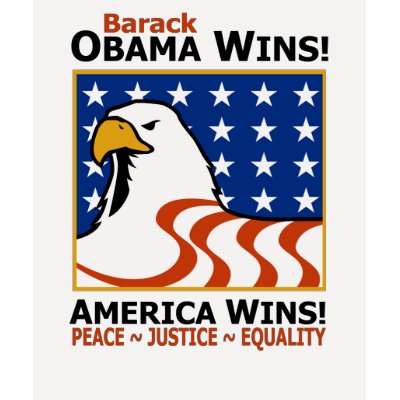 OBAMA WINS! T-shirt by OBAMAWINS