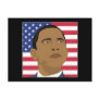 Obama with American Flag Post Cards