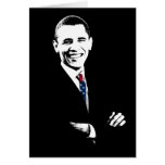 Obama with an American Flag Tie Card