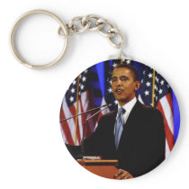 Obama-With Flags Key Chains