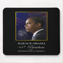 Obama with Kennedy Collector's Edition Mousepad by inauguration_2009 Obama with Kennedy Collector's Edition Mousepad