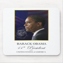 Obama with Kennedy Collector's Edition Mousepad by inauguration_2009 Obama with Kennedy Collector's Edition Mousepad