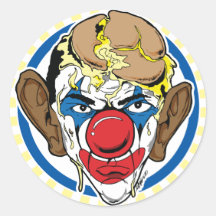 Obama With Pie on his Face Sticker