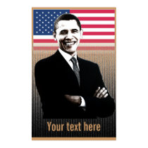 Obama with text - Poster - template posters