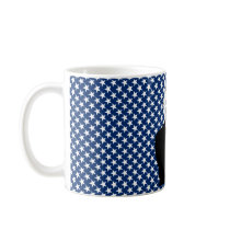 Obama with U.S. Flag Tie and Stars Background mugs
