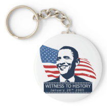 Obama Witness To History Keychain