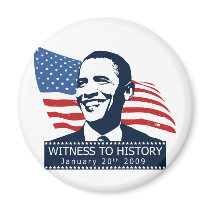 Obama Witness To History magnets