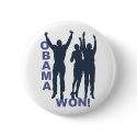 Obama Won buttons by OvalOfficeProducts Obama Won buttons