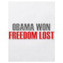 Obama Won Freedom Lost Full Color Flyer