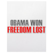 Obama Won Freedom Lost Custom Letterhead