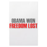 Obama Won Freedom Lost Stationery Design