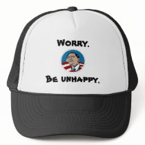 Obama: Worry. Be Unhappy, Large Image Hat