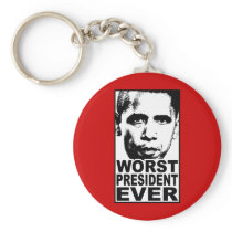 Obama Worst President Ever Key Chain