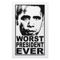 Obama Worst President Ever stationery