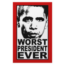 Obama Worst President Ever Stationery Design