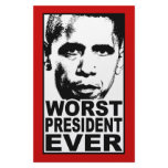 Obama Worst President Ever Stationery Design