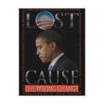 Obama Wrong Change Postcard