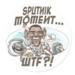 Obama WTF Dodo Bird Moment Round Sticker