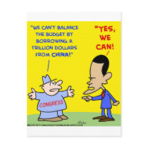Obama yes we can balance budget postcards by rexfmay Obama yes we can balance budget postcards