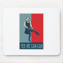 Obama: Yes we Can-Can Mouse Pad