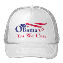 Obama Yes We Can Cap Mesh Hat