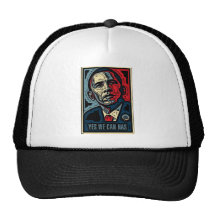 Obama Yes We Can, Has Mesh Hat
