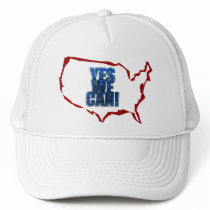 Obama "Yes We Can!" Hat by bigfigdesign Obama "Yes We Can!" Hat