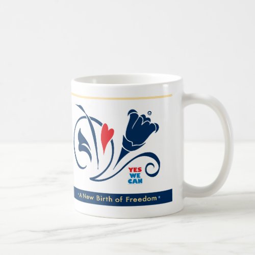Obama - Yes We Can, Love Blossoms 1-20-09 Mug mug