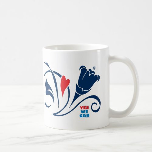 Obama - Yes We Can, Love Blossoms Mug, classic mug