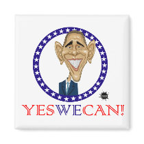 Obama Yes We Can! magnets by ScottNychay Obama Yes We Can! magnets
