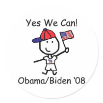 Obama - Yes We Can! stickers