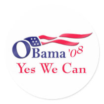 Obama yes we can Sticker by voteforobama Obama yes we can Sticker