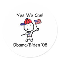 Obama - Yes We Can! stickers