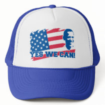 Obama Yes We Can Trucker Hat by rudepolitics Obama Yes We Can Trucker Hat