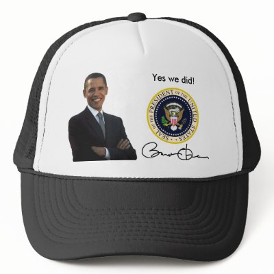 Obama Yes We Did - Baseball Cap Trucker Hat by inauguration_2009
