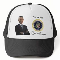 Obama Yes We Did - Baseball Cap hats