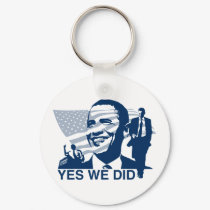 Obama Yes We Did Keychain