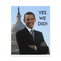 Obama Yes We Did! postcards by armyers Obama Yes We Did! postcards