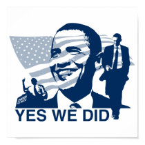 Obama Yes We Did Poster posters
