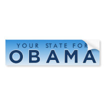 Obama "Your State" Personalized Bumper Sticker