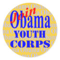 Obama Youth Corps Sticker