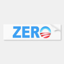 Obama Zero Accomplishments Bumper Sticker