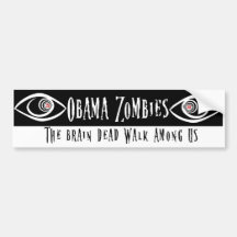 Obama Zombie Bumper Sticker