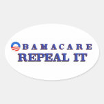 Obamacae Repeal It Oval Sticker