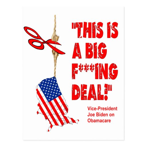 Obamacare Big Deal Hanging By A Thread Post Cards