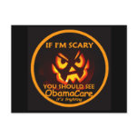 ObamaCare Halloween Postcard