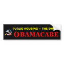 Obamacare Health Care Bumper Sticker bumper stickers