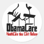 ObamaCare Round Sticker